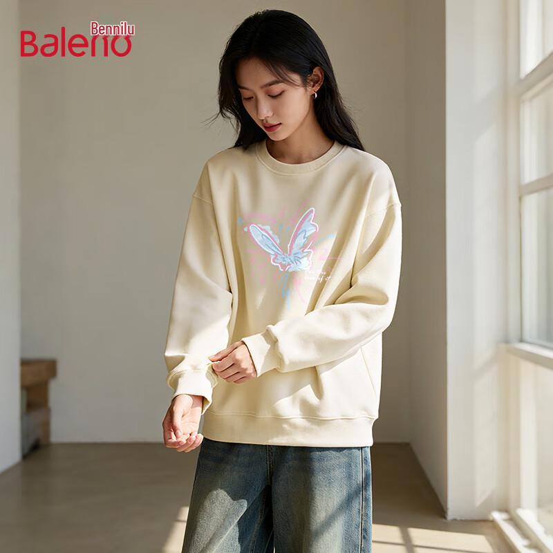 Baleno Women's Autumn 2025 American Casual Crew Neck Sweatshirt