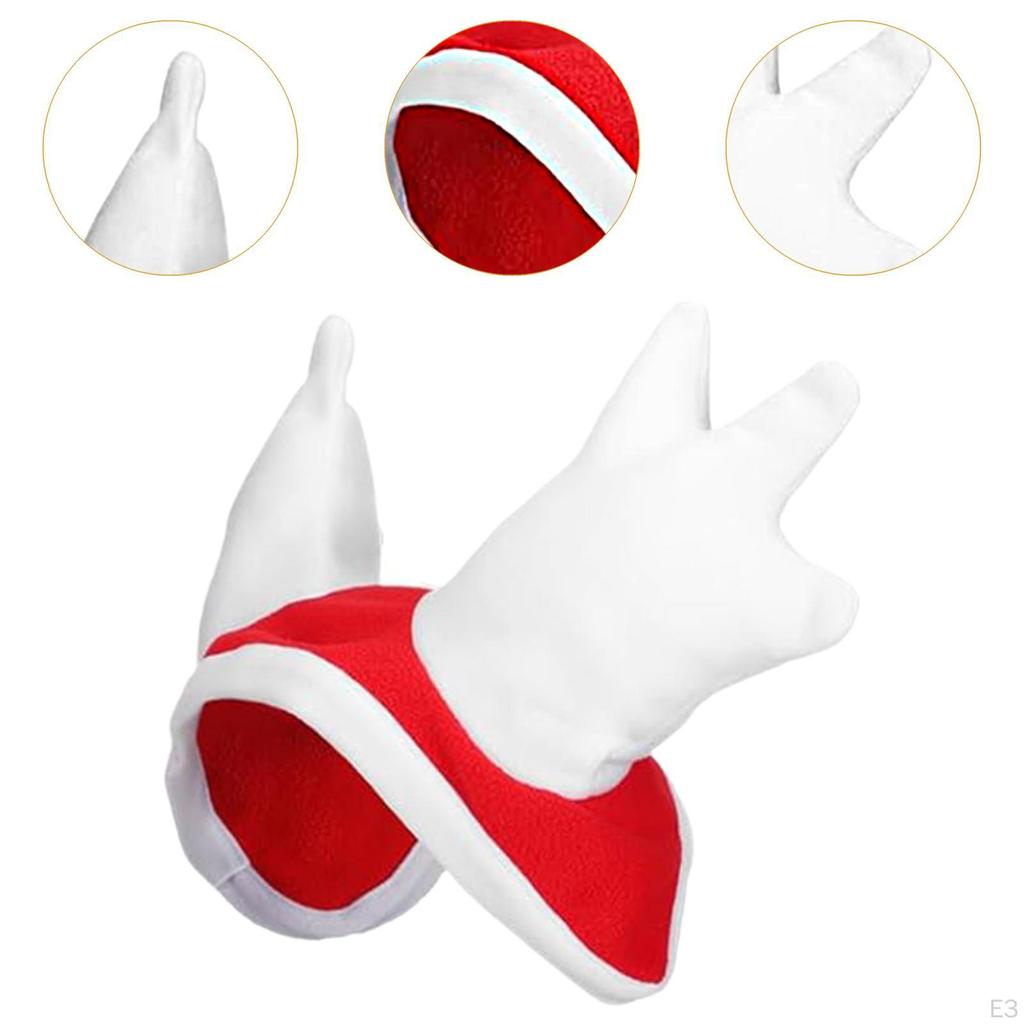 Horse Christmas Hat Party Headpiece Velvet Santa Xmas for Dress Up