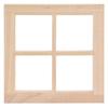 1:12 Dollhouse Window Miniature Wooden Unpainted Simulated Winder Decoration Accessories