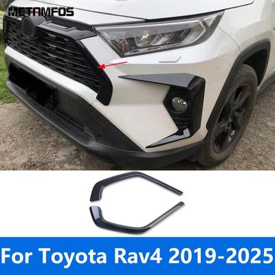 Для Toyota Rav4 Rav 4 Limited/LE/XLE/Hybrid -2024 2025 Хромированная сетка переднего бампера вокруг гоночной решетки отделка аксессуары