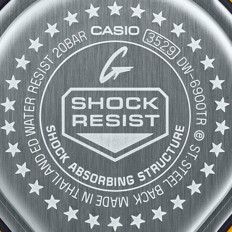 Casio Мужские часы G-SHOCK Resin 200M Водонепроницаемые Ударопрочные Цифровые Кварцевые DW-6900TR-4