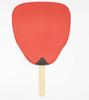 Folk Bamboo Bamboo and Mesh Shibu Plain On Both Sides 6100 Fan, Fan, Fan, (Red),
