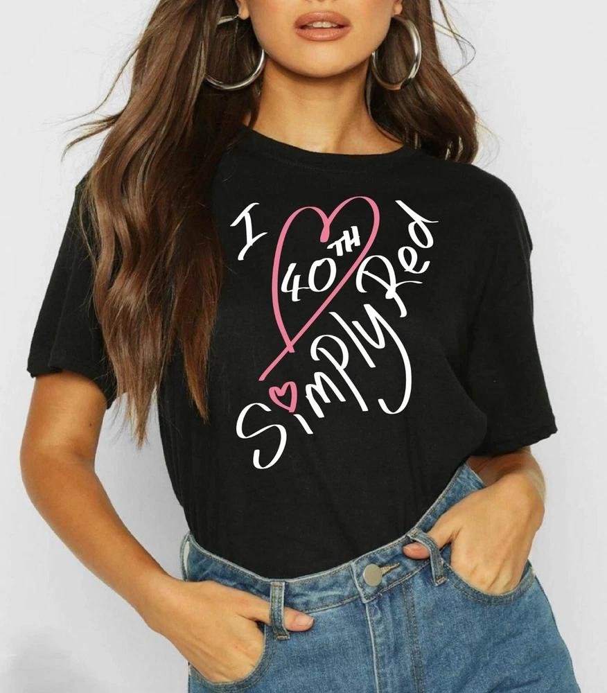 Simply Red Tshirt I Love Simply Red 40th Anniversay Tour 2026 Uk