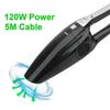 New 12V 120W Car Vacuum Cleaner Wired Handheld High Suction Wet and Dry Seat Dashboard Cleaning Car Accessories Interior