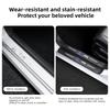 1/4/5Pcs Carbon Fiber Car Threshold Protection Stickers Interior Accessories For Ford ST Line Focus Mustang Fiesta Puma Ranger