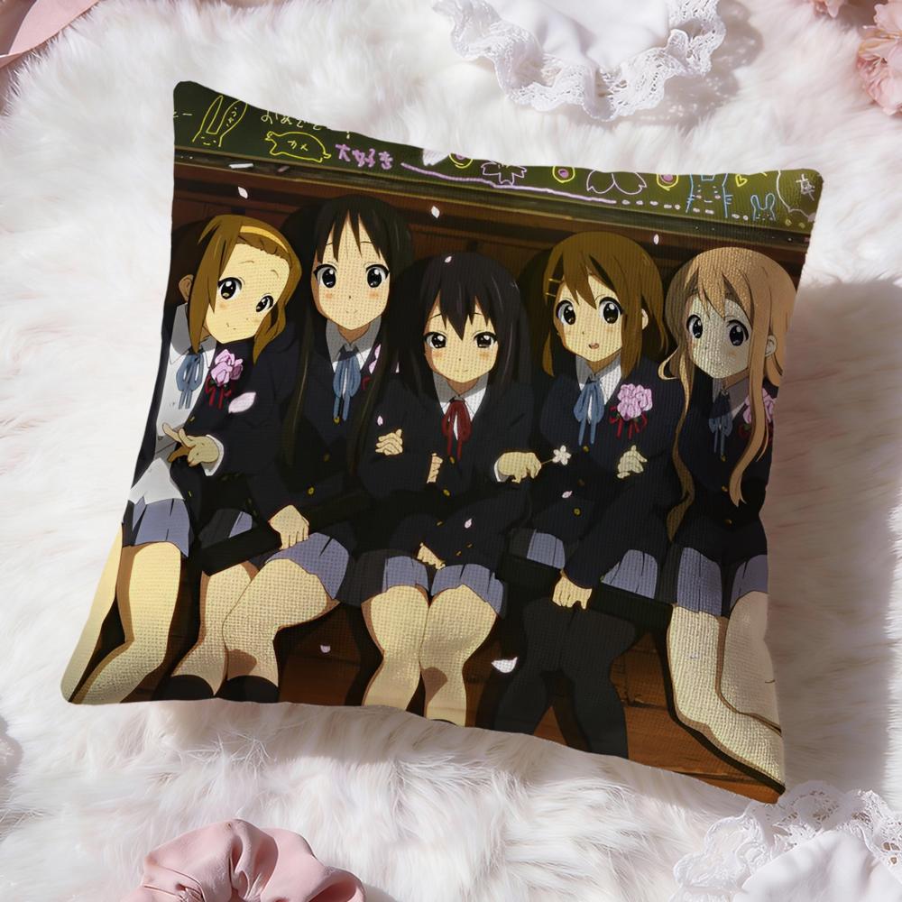 Аниме K-ON Милая Наволочка Премиум Комфорт Двусторонняя Подушка - Дизайн Два в Одном для Любой Комнаты и Салона Автомобиля