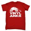 Виниловый Junkie DJ Пластинка Белая Музыка - Мужская Забавная Новинка Футболка Футболка Футболки