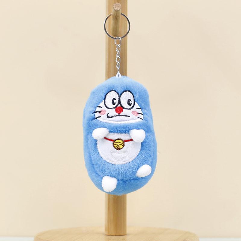 Adorable Cute Plush Doraemon Keychain Soft Toy Bag Charm Stuffed Animal Doll