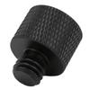 Адаптер для микрофонной стойки 5/8 дюйма внутренняя резьба на 3/8 дюйма наружная резьба адаптер для крепления микрофонной стойкиЧерный
