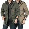 Spring and Autumn Outdoor Casual Jacket Middle-aged Jacket Large Size Medium and Long Waterproof Breathable Jacket