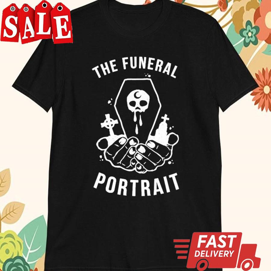Футболка унисекс с принтом Funeral Portrait, черный цвет, все размеры S-5XL TG0634