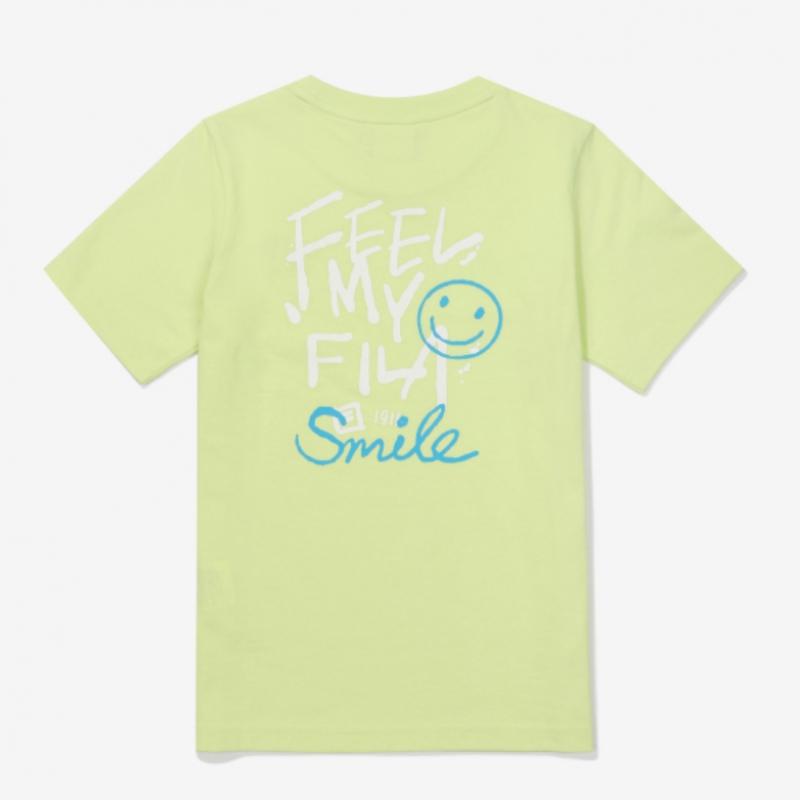 [fila Kids] Футболка с рисунком «Улыбка на спине» Fk2rsf2207x Ple q0zFk2rsf2207xPle