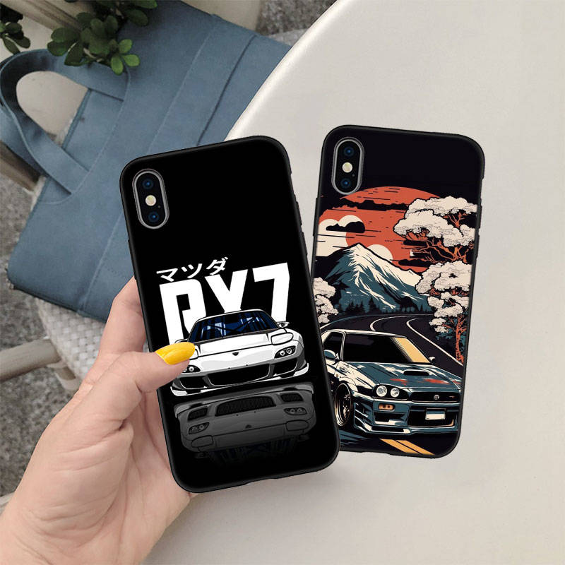 ED53 Supercar HKS JDM автомобильный чехол для телефона iPhone 6 6s 7 8 11 12 13 14 15 XS Pro Max XR X SE Samsung S20 S21 S22 S23 S24 FE Ultra Plus Lite S21S A55