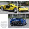 1:32 Scale P80-C Metal Diecast Car, Pull Back Alloy Toys with Sound and Light, Doors Open Collection For Gifts Doll