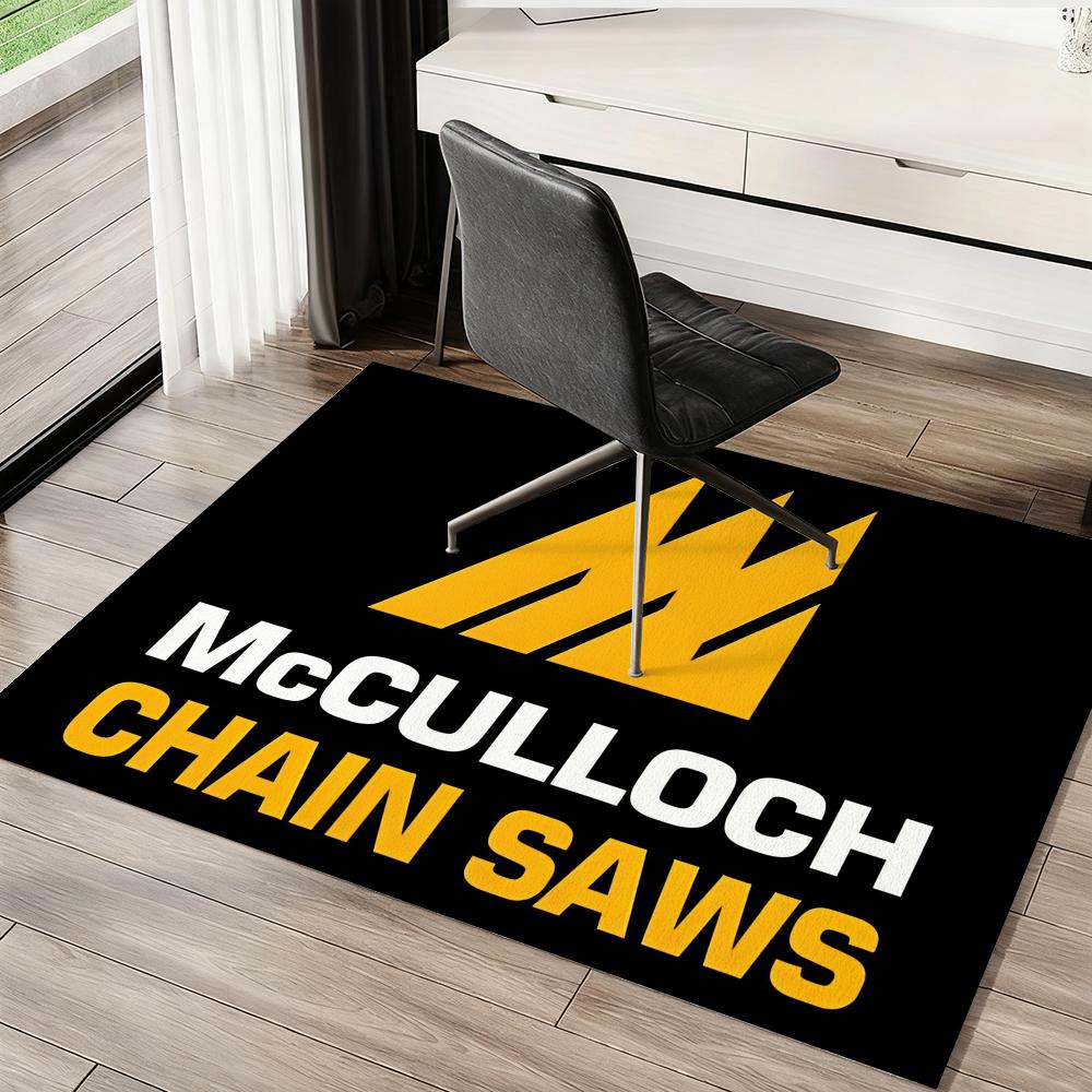 Mc-cul-lochs Chainsaw Floor Mat Soft Thickened Absorbent Non-Slip Bedroom Living Room Door Mat Home Decor Flannel Rugs