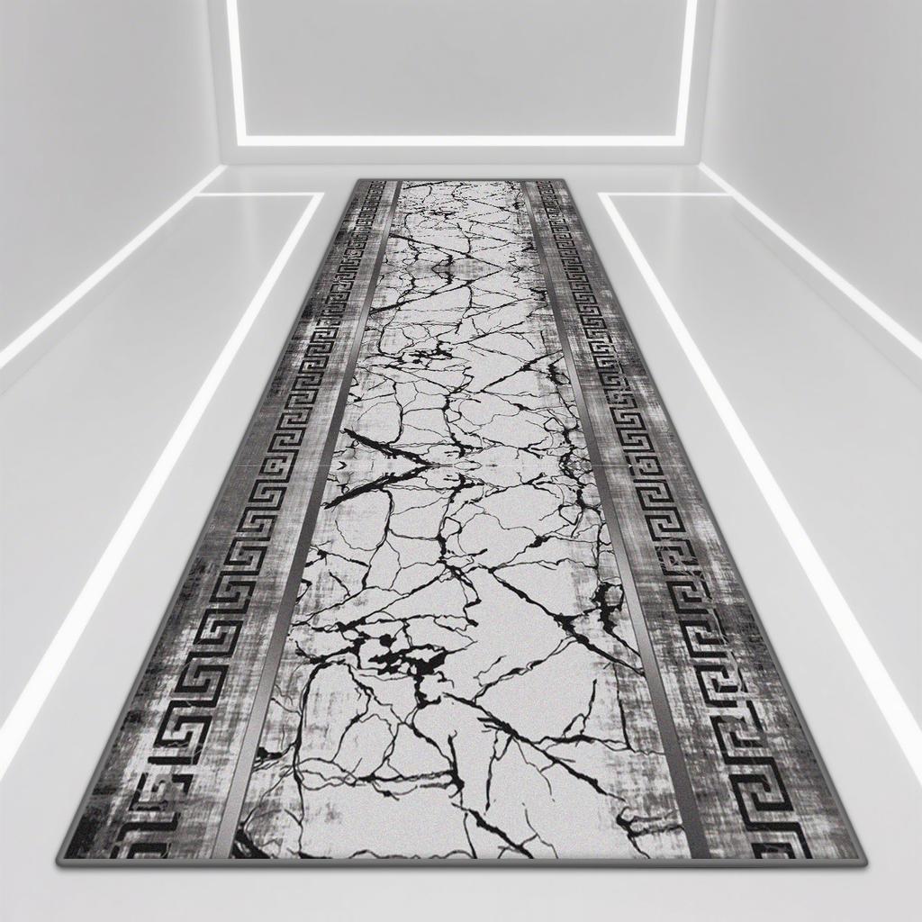 Modern Luxury Corridor Carpet Kitchen Decor Non-slip Runner Rugs Bathroom Passageway Entrance Door Mat Hotel Lobby Long Rug