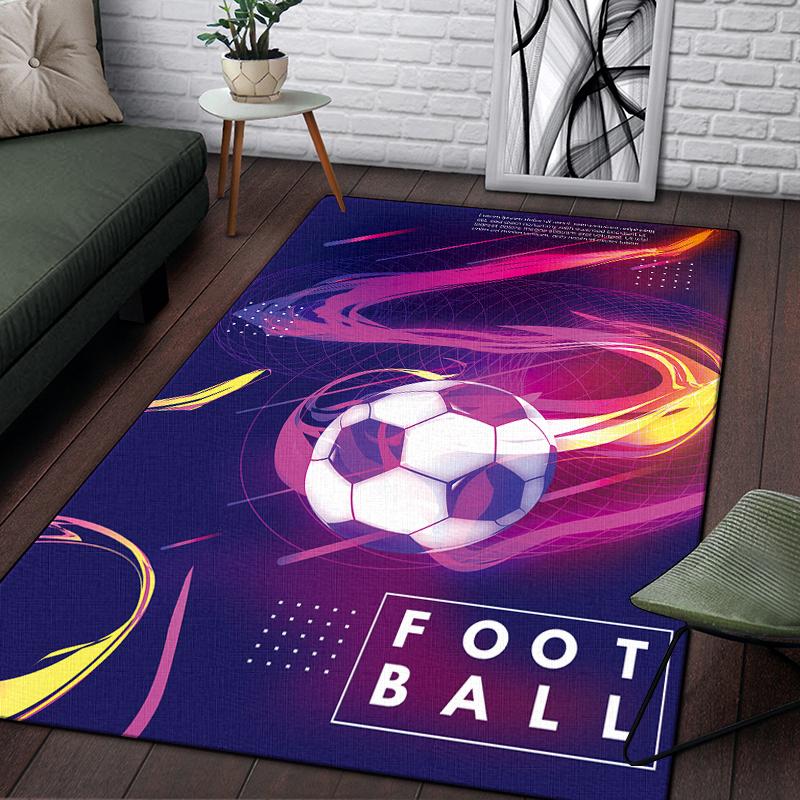 3d футбольный спортивный силуэтный ковер с узором для гостиной, коврики для кемпинга, пикника, противоскользящий коврик, коврик для ползания, подарок для фанатов