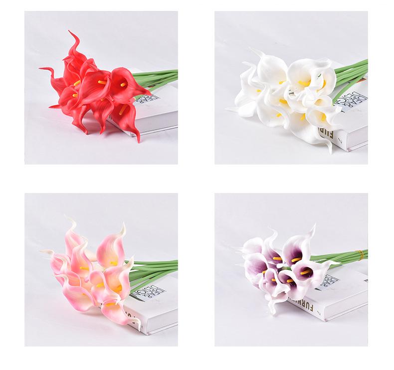 1 шт./пакет, украшение для дома, высококачественная имитация мини-каллы, поддельные цветы для праздничного торжества, свадебный букет