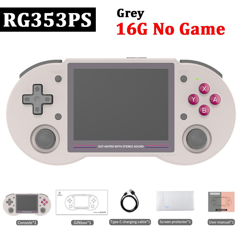 Портативная игровая консоль Anbernic Rg353ps, Linux, 3,5 дюйма, Ips, ретро-игровой плеер, 16 + 256 г, поддержка 5000+ игр, 5 г, Wi-Fi, онлайн-выход Hd