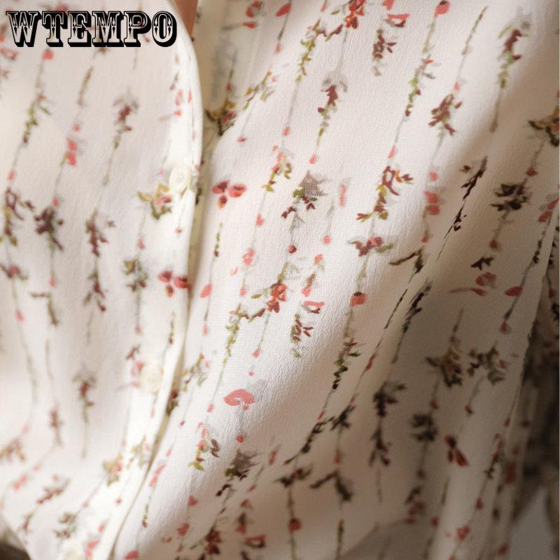 Весенне-осенняя женская рубашка с длинным рукавом, женская темпераментная свободная рубашка, универсальный шифоновый топ в иностранном стиле