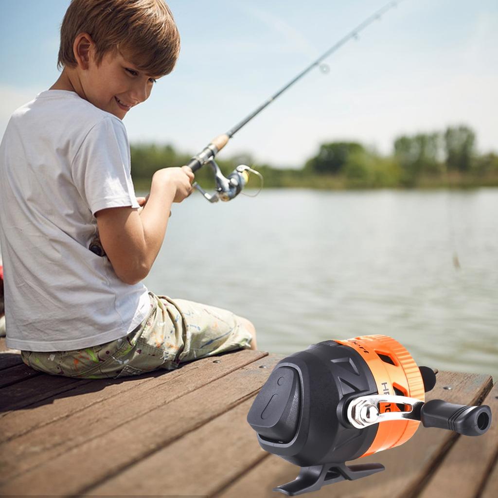 6.6-8.8lbs Smooth Drag Spincast катушка высокоскоростная 3.4:1 Передаточное отношение Правосторонняя предварительно намотанная рыболовная катушка