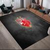 Crvena zvezda2 Flannel Pattern Square Carpet,Area Rug,Carpet Rug for Living Room Bedroom Sofa Playroom Decor,Non-slip Floor Mat