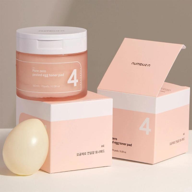 NUMBUZIN No.4 Pore Zero Peeled Egg Toner Pad 70EA 190мл