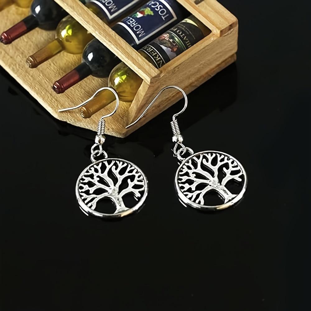 6/24/48pcs Alloy Gold Silver Life Tree DIY Accessories Life Tree Pendant Retro Alloy Necklace Bracelet Pendant