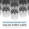 New 4pcs Car Wheel Tire Valve Caps Stem Auto Styling For Volkswagen VW R-line GTI UPi Golf 7 Golf 8 Passat Jetta Touran CAD