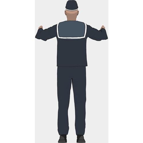 Triumph Model 1/35 Scale Japanese Navy Sailor Figure Type 2 3D Printer Kit TRFF35013