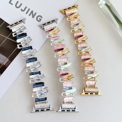 Женский эластичный ремешок с одной петлей для Apple Watch, ремешок 45 мм, 44 мм, 40 мм, 49 мм, серия iWatch Ultra 9, 8, 7, 6, 5, 4 SE2, регулируемый ремешок