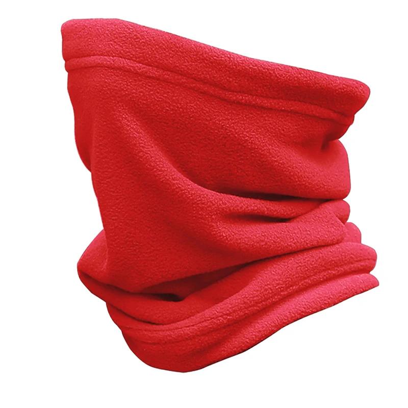 Unisex Polar Fleece Warm Scarf Winter Autumn Ring Women Outdoor Sport Cycling Hiking Bandana Solid Scarf Men Headband Neck Scarf