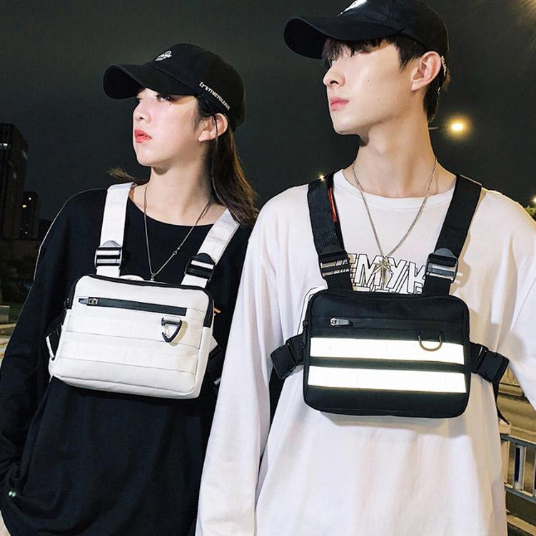 Функциональный тактический пакет мужской поясной рюкзак Oxford Street Trend жилетная сумка унисекс хип-хоп нагрудная сумка мужской поясной рюкзак тактические сумки MIT