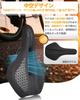KOCINITO Bicycle Comfortable Buttocks Memory Foam Shock Sports Saddle Cushion with Wave Compatible with Mountain Road and Cross Black Saddle, Relief,