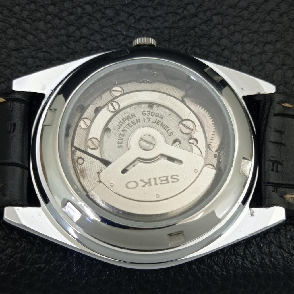 ОТРЕСТАВРИРОВАННЫЕ ВИНТАЖНЫЕ МУЖСКИЕ АВТОМАТИЧЕСКИЕ ЧАСЫ SEIKO 6309A ЯПОНИЯ БЕЛЫЙ ЦИФЕРБЛАТ a443051-1