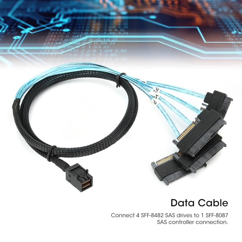 High Speed” Adapter Cable 6Gbps Server Cable SFF-8643 To 29pin SFF-8482 Cable Storage Expansion