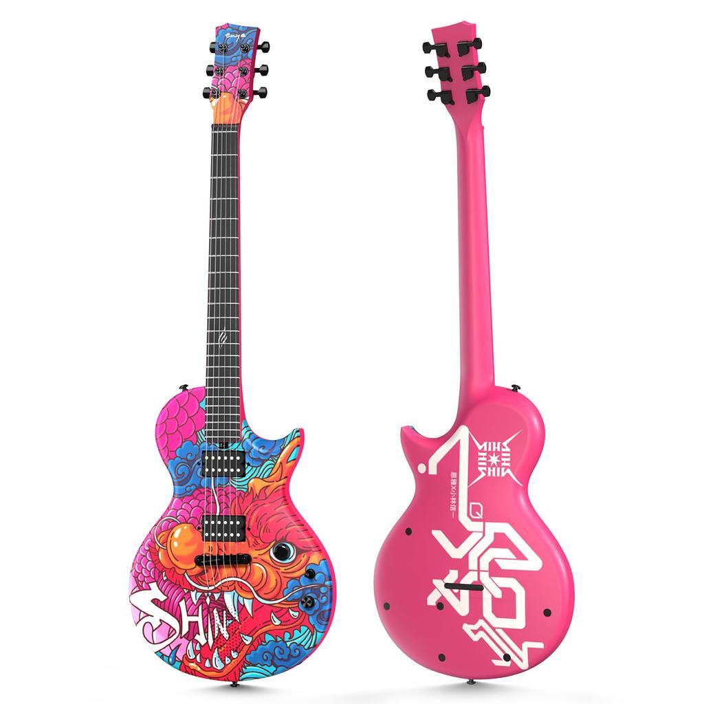 enya Электрогитара Nova GO Sonic & SHINICHI Smart с динамиком из углеродного волокна мощностью 10 Вт и встроенными мультиэффектами, модель Shinichi Kobayashi