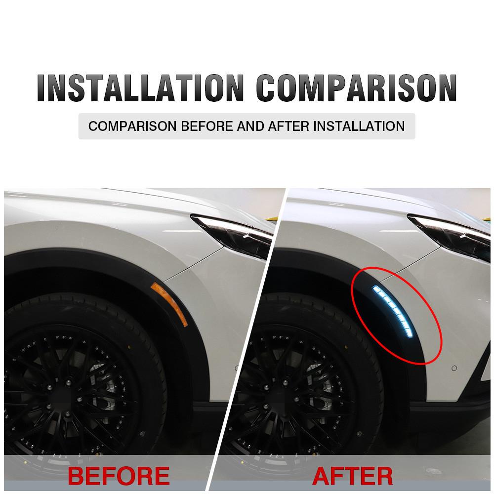 Пара боковых габаритных огней, указателей поворота, противотуманных фар 12 В для Honda CR-V 2023-2024