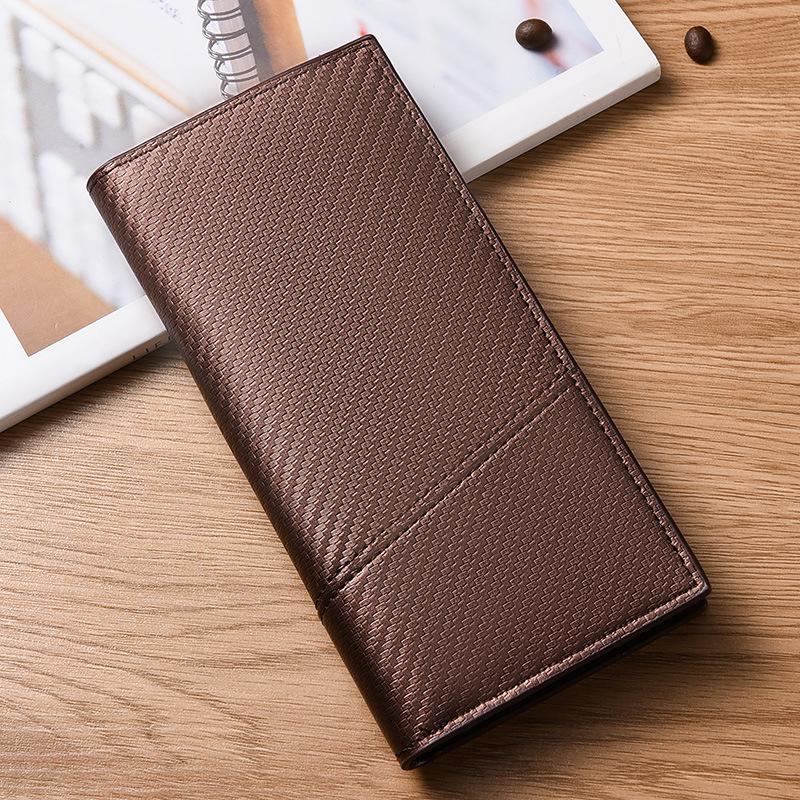 Мужской деловой длинный кошелек: Большая вместимость, много отделений для карт, повседневный стиль сумки