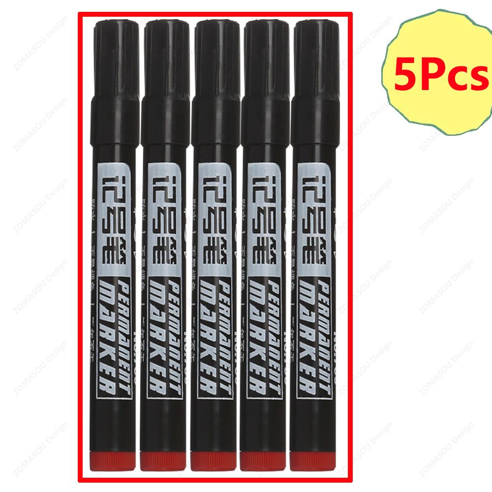 Oil-based Marker Pen Waterproof Quick Dry Black Blue Red Ink Permanent for Metal Glass Stationery Drawing Art School Supply