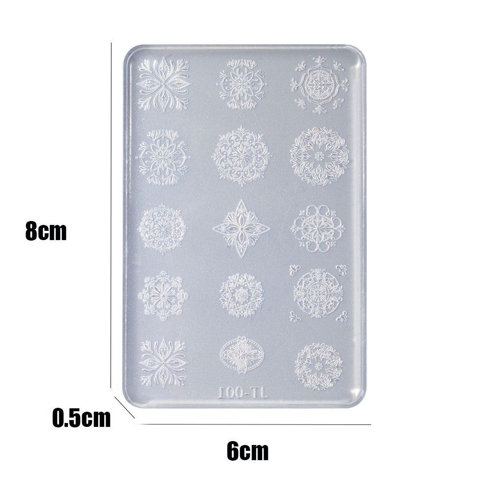 Силиконовая форма для дизайна ногтей в виде снежинок, 3D гелевые трафареты, новый инструмент для резьбы по ногтям, маникюрный инструмент для ногтей «сделай сам»