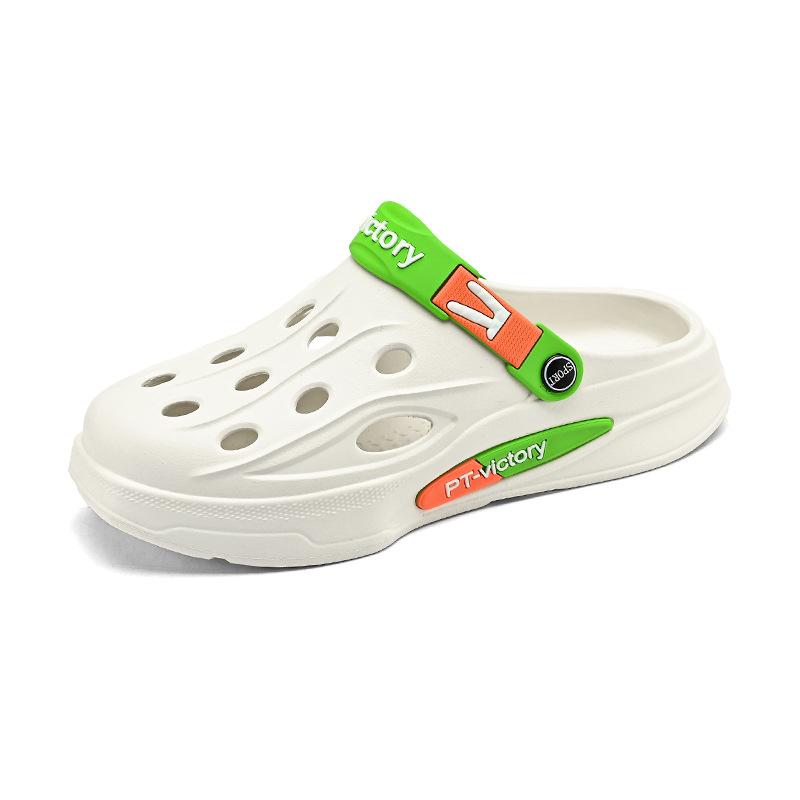 Обувь с дырками, мужская летняя одежда, наступающая на мешок с дерьмом, тапочки с усиленной толстой подошвой, нескользящие, модные, интернет-знаменитости, пляжные сандалии