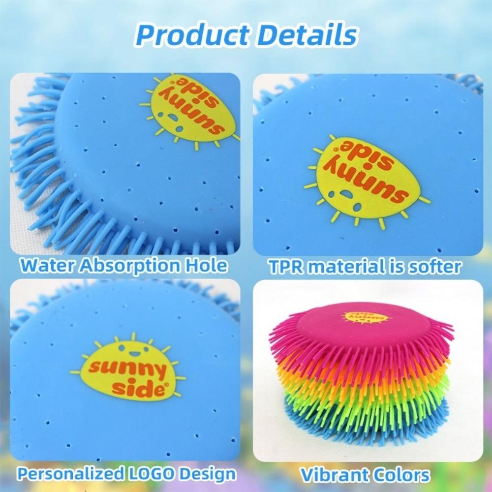 Stress Relieving Soft Flying Saucer Floatable Outdoor Flying Disc Stress Disc Beach Activities