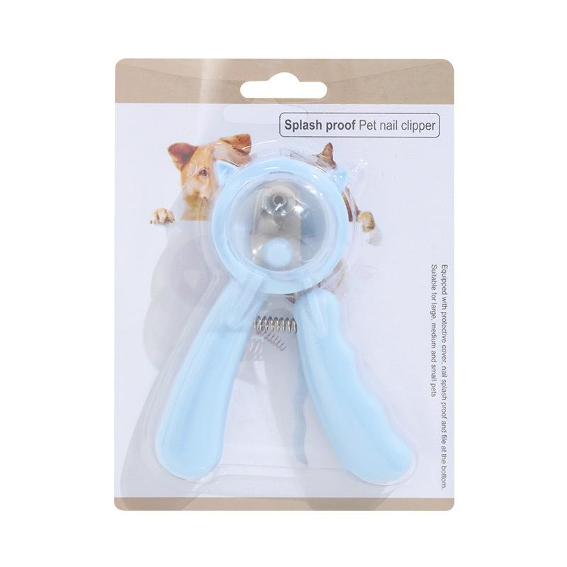 Pet Nail Clippers Dog and Cat Alloy Knife Head Armor Grinding, Bubble Shell Anti-splash Nail Clippers