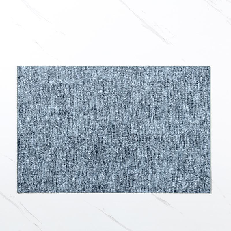 Spot square leather western food mat thermal insulation coaster table mat home dining table plate mat bowl printable tableware