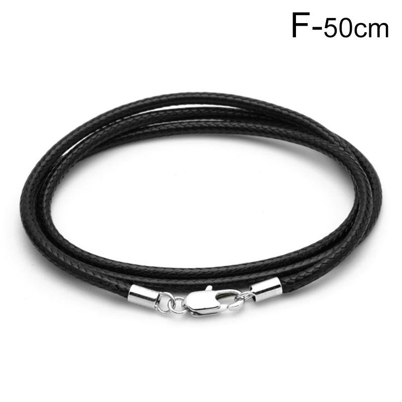 1PC Leather Cord String Rope Necklace Making Lobster Clasp Jewelry Finding DIY Accessories