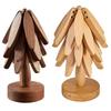 A Tree Beech Wood Ornament Heat Insulation Mat Creative Table Mat Protection