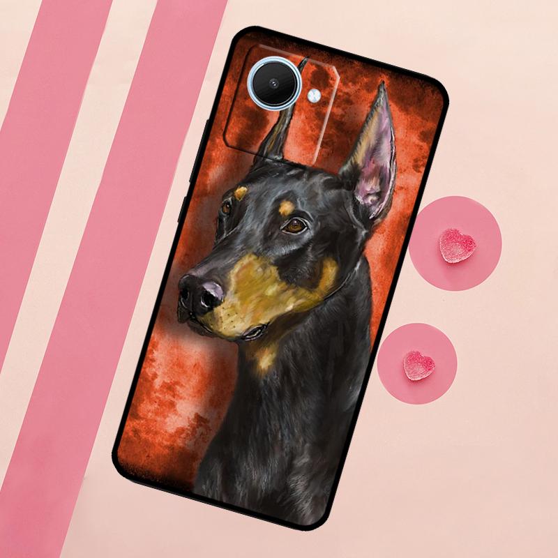 Dachshund Doberman Dog Case For Realme C55 C53 C35 C33 C31 C30 C21Y C25s C15 C11 GT Neo 5 3T 2T 9 10 11 Pro Plus