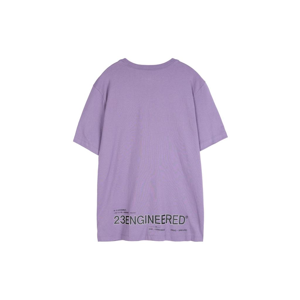 Jordan Solid Color Crew Neck Pullover With Logo And Letter Print Short Sleeve T-Shirt Men Tops Canyon-Purple DQ7359-553