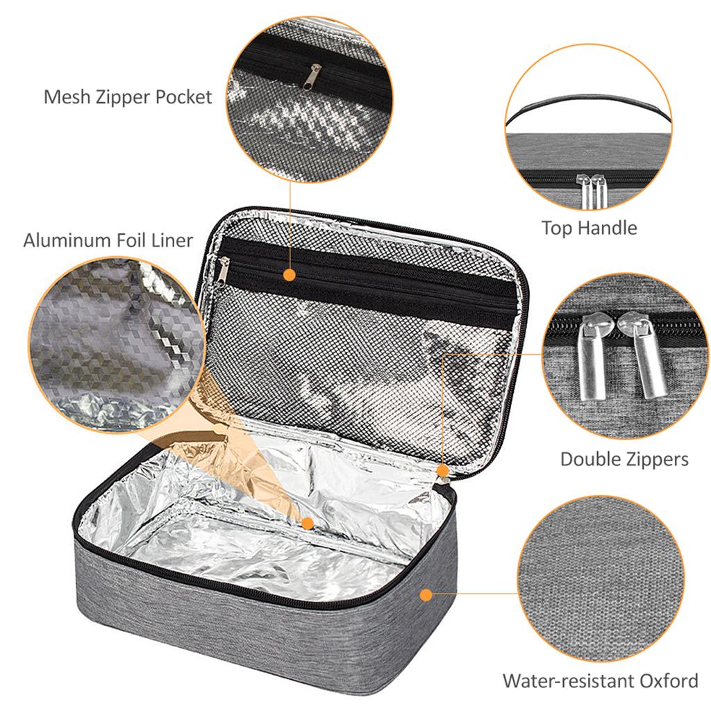 Портативная термоизолированная сумка-холодильник, мини-сумка для обеда для кемпинга, пешего туризма, барбекю, пикников